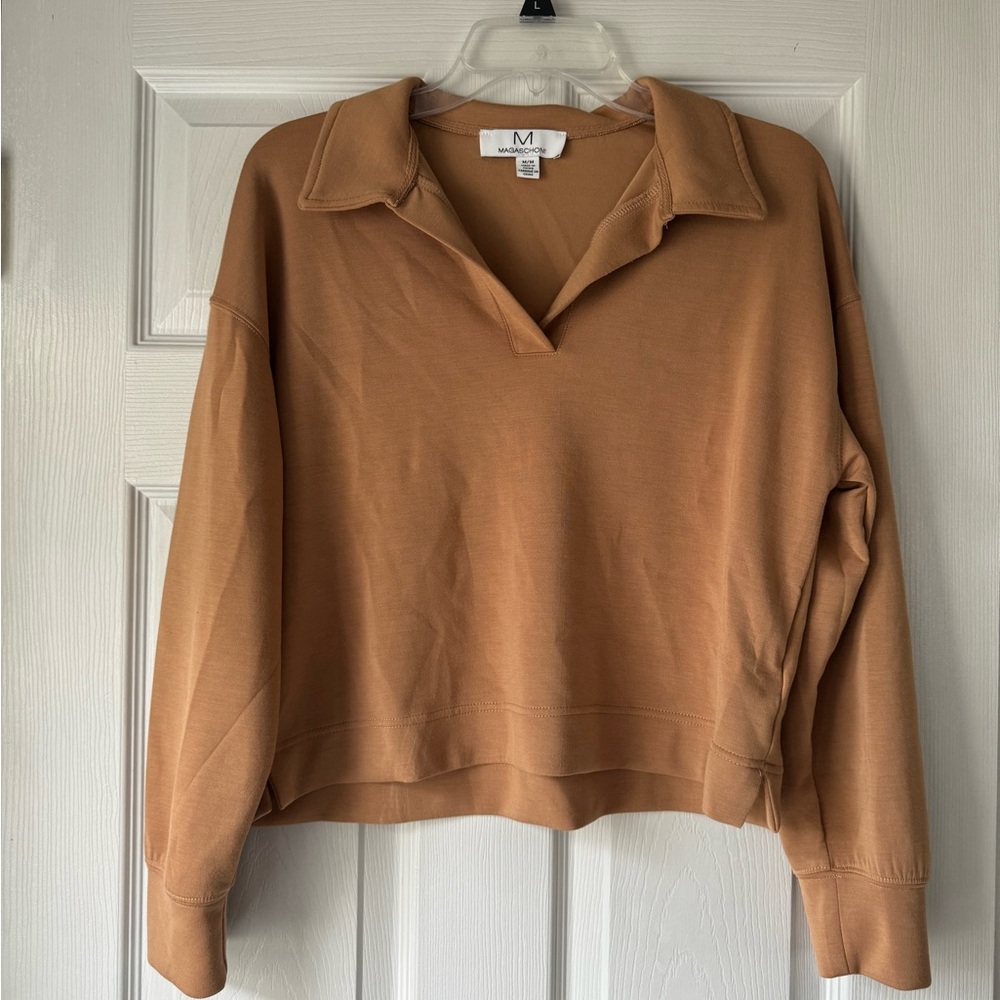Women’s Medium Brown Collared Sweater